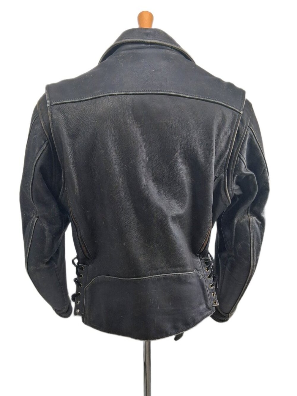 Vintage Firstgear By Hein Gericke Leather Motorcycle Jacket Belted Men's Biker L - Picture 3 of 16